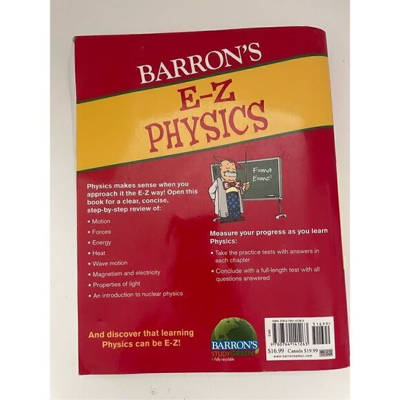 E-Z Organic Chemistry Barron's E-Z Series Fifth Edition - Picture 2 of 5